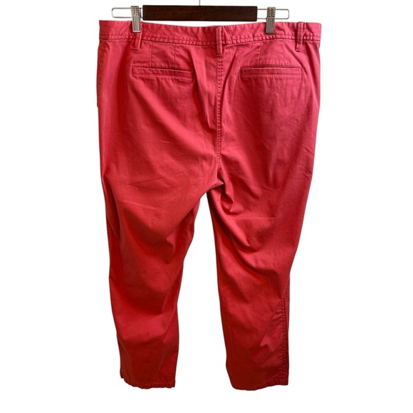 Talbots Salmon Relaxed Chino with Button-Accent Pants - Picture 2 of 8